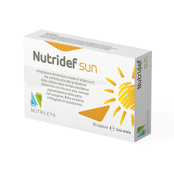 Nutridef Sun: l'innovativo integratore della ditta Nutrileya